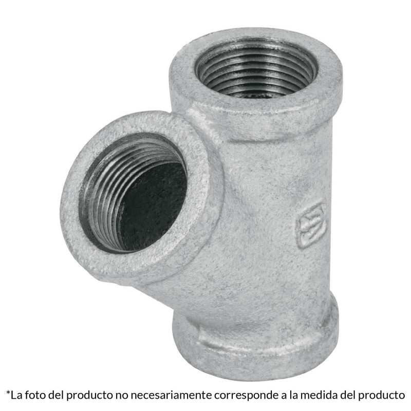 CG-806 Yee sencilla, acero galvanizado, 2' TRUPER | DIHERESA CG-806 Yee sencilla, acero galvanizado, 2' TRUPER | DIHERESA