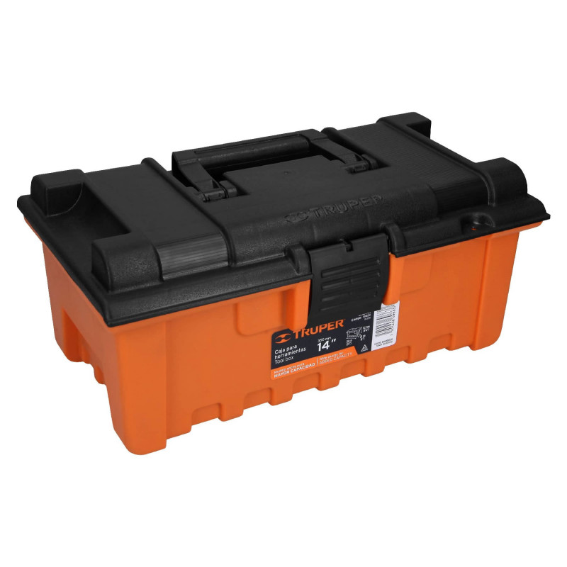 CHA-14N Caja para herramienta, amplia de 14', color naranja TRUPER | DIHERESA CHA-14N Caja para herramienta, amplia de 14', color naranja TRUPER | DIHERESA