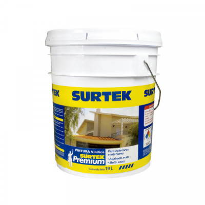 SP10400 SURTEK Pintura Vinílica Premium blanca 19lt