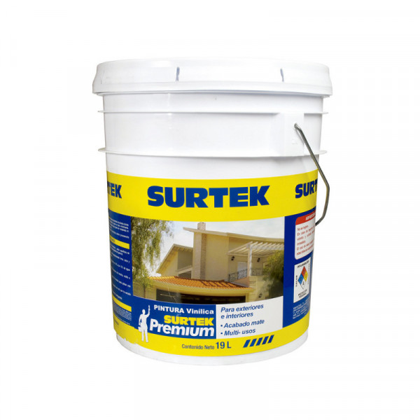 SP10400 SURTEK Pintura Vinílica Premium blanca 19lt Surtek | DIHERESA