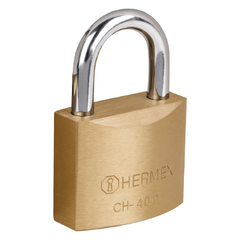 CHB-40P Candado de hierro, color laton, 40mm, corto, blister, Basic TRUPER | DIHERESA CHB-40P Candado de hierro, color laton, 40mm, corto, blister, Basic TRUPER | DIHERESA