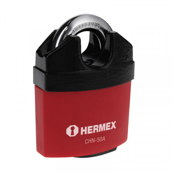 CHN-50A Candado de hierro, 50mm, llave anti-ganzúa, blister TRUPER | DIHERESA
