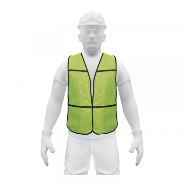 CHS-100V Chaleco de seguridad, uso de día, verde TRUPER | DIHERESA