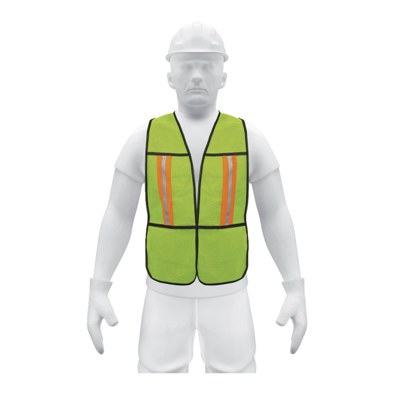 CHS-200V Chaleco de seguridad, verde TRUPER | DIHERESA CHS-200V Chaleco de seguridad, verde TRUPER | DIHERESA