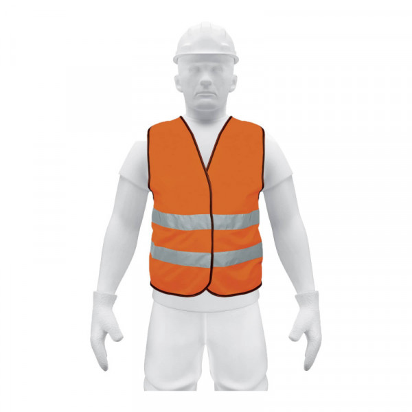 CHS-500N Chaleco de seguridad, alta visibilidad, naranja TRUPER | DIHERESA