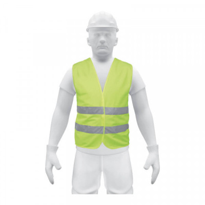 CHS-500V Chaleco de seguridad, alta visibilidad, verde TRUPER | DIHERESA