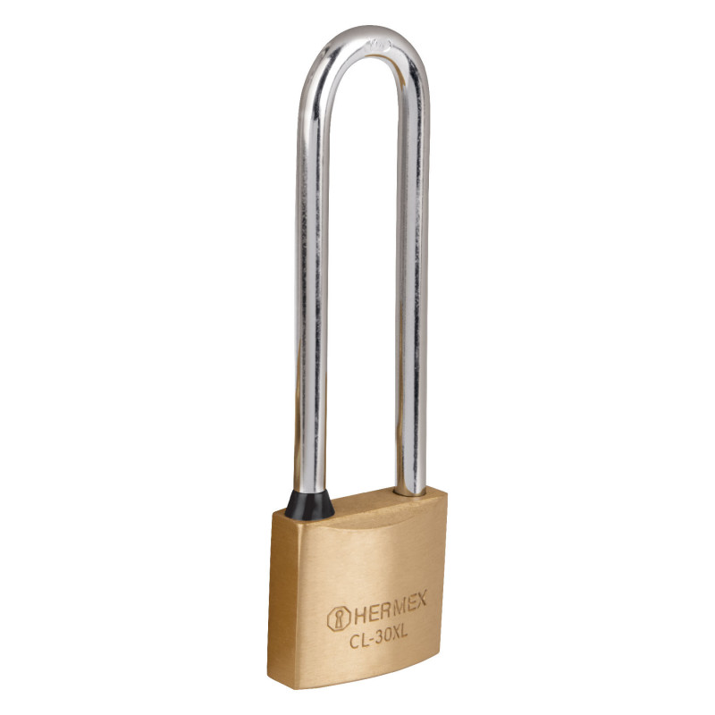 CL-30XL Candado de latón, 30mm, gancho extra largo, blister TRUPER | DIHERESA CL-30XL Candado de latón, 30mm, gancho extra largo, blister TRUPER | DIHERESA