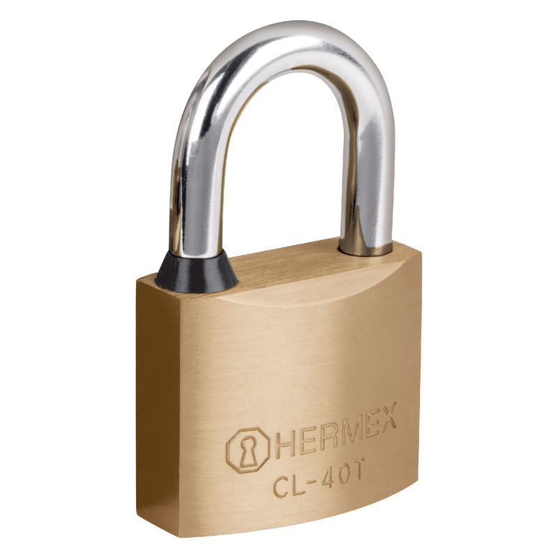 CL-40T Candado de latón, 40mm, gancho corto, llave tubular, blister TRUPER | DIHERESA CL-40T Candado de latón, 40mm, gancho corto, llave tubular, blister TRUPER | DIHERESA