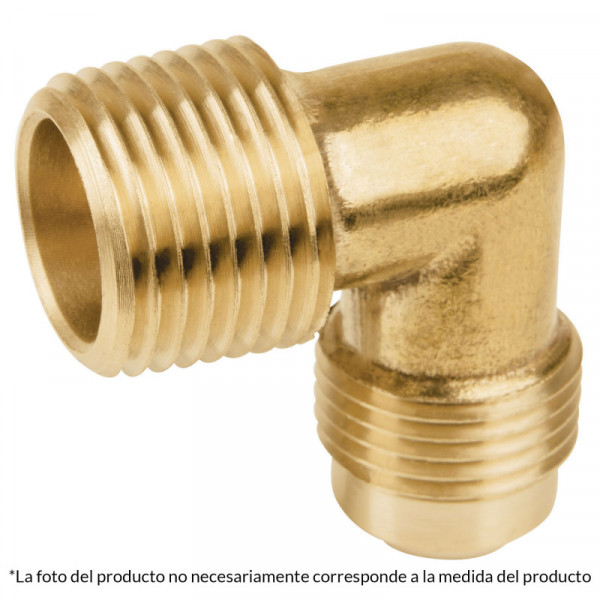 CLG-514N Codo terminal de latón, 5/16' x 3/8' TRUPER | DIHERESA
