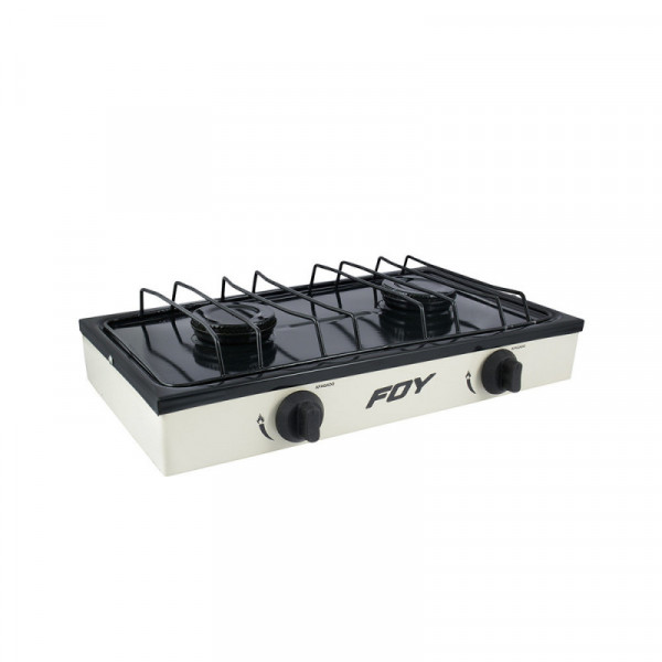 144713 FOY Estufa gas 2 quemadores blanco Foy | DIHERESA