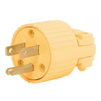 CLP-A Clavija industrial, plástica, 2 polos, 3 hilos, 15A, 125V TRUPER | DIHERESA