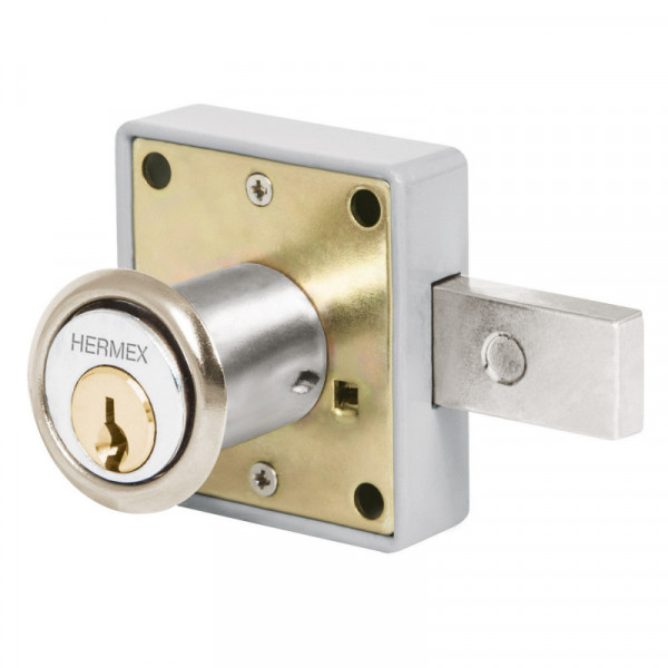CM-26C Cerradura para mueble, modelo 26, cromo TRUPER | DIHERESA