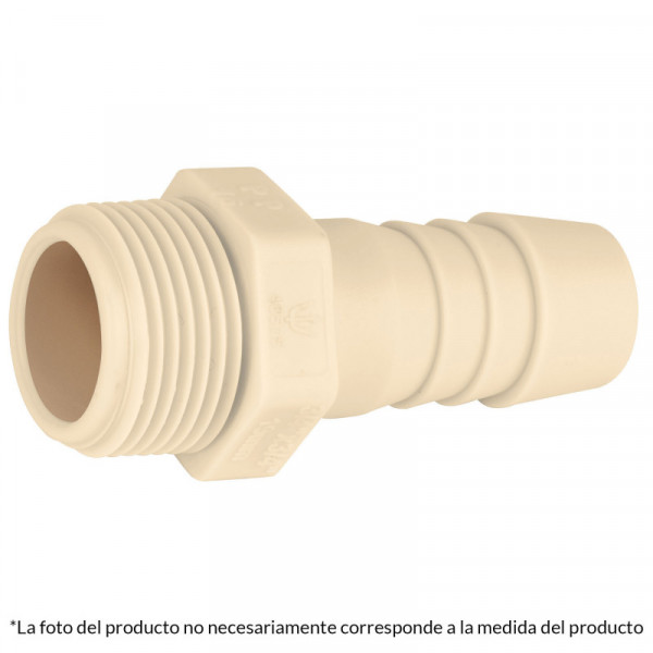 CM-611 Adaptador inserción rosca exterior, 1/2' x 3/8' TRUPER | DIHERESA
