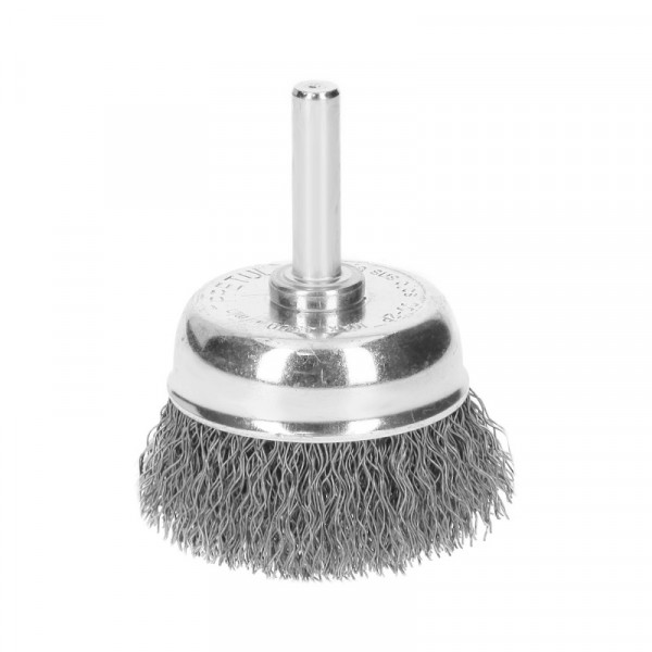 CO-2P Carda de copa, alambre grueso, calibre 0.3 mm, 1-3/4', Pretu TRUPER | DIHERESA