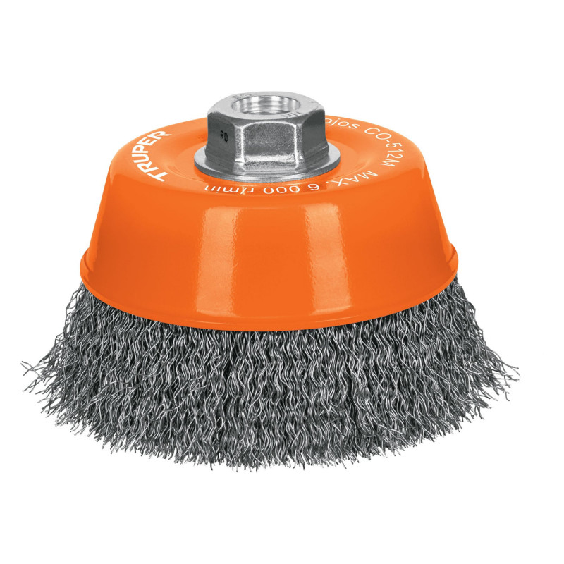 CO-512M Carda de copa, alambre ondulado, 5',milimétrica para esmeril TRUPER | DIHERESA CO-512M Carda de copa, alambre ondulado, 5',milimétrica para esmeril TRUPER | DIHERESA