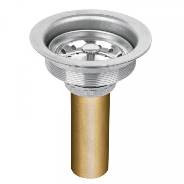 CO-813 Contracanasta de acero inoxidable con tubo de latón, 3-1/2' TRUPER | DIHERESA