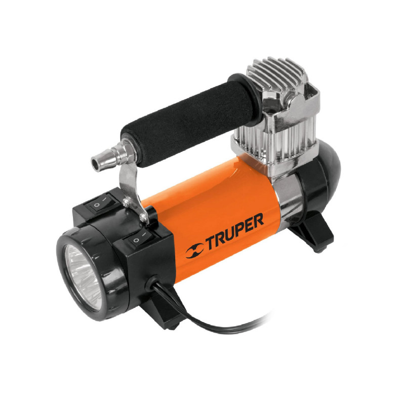 COMP-12 Compresor de aire 12 V portátil, para auto, incluye maletín TRUPER | DIHERESA COMP-12 Compresor de aire 12 V portátil, para auto, incluye maletín TRUPER | DIHERESA
