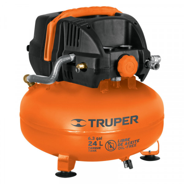 COMP-24S Compresor de aire libre de aceite, 24 L TRUPER | DIHERESA