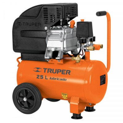 COMP-25LT Compresor horizontal, 25 L, 3 HP (potencia máxima ), 120 V TRUPER | DIHERESA