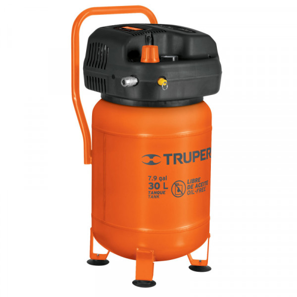 COMP-30S Compresor de aire libre de aceite, 30 L TRUPER | DIHERESA