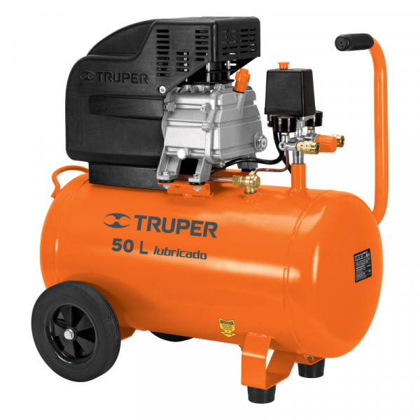 COMP-50LT Compresor horizontal, 50 L, 3-1/2 HP (potencia máxima ),120V TRUPER | DIHERESA