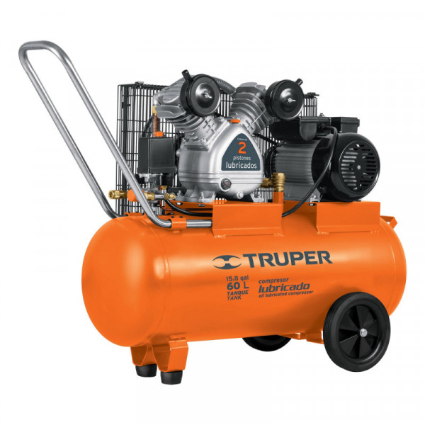 COMP-60LB Compresor horizontal 60 L, 4 HP (potencia máxima ), 120 V TRUPER | DIHERESA