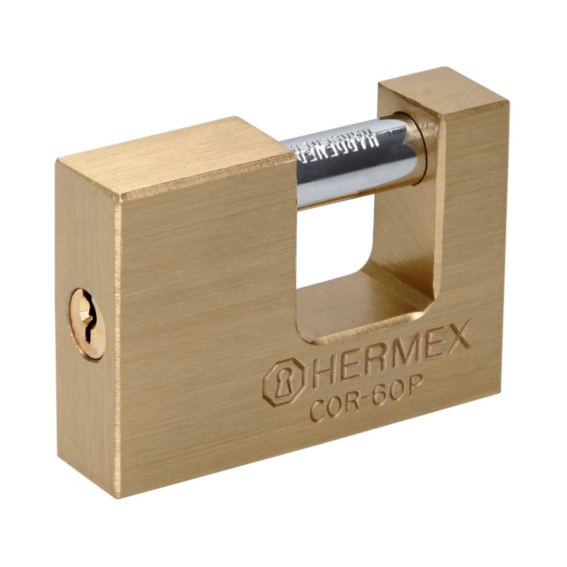 COR-60P Candado antipalanca, 60mm, cuerpo de latón, Hermex Basic TRUPER | DIHERESA COR-60P Candado antipalanca, 60mm, cuerpo de latón, Hermex Basic TRUPER | DIHERESA