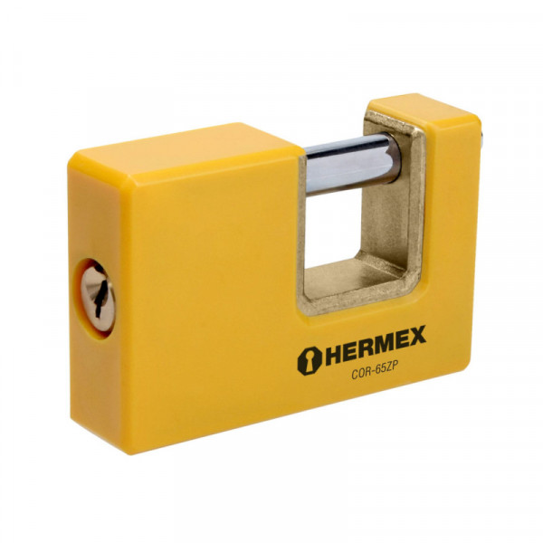 COR-65ZP Candado antipalanca, 65mm, cuerpo metálico, Hermex Basic TRUPER | DIHERESA