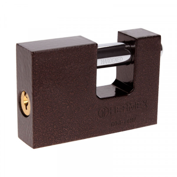 COR-70HP Candado antipalanca, 70mm, cuerpo de hierro, Hermex Basic TRUPER | DIHERESA