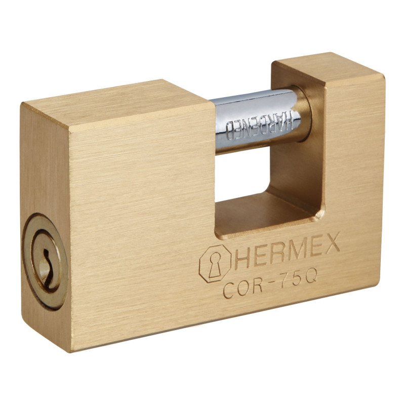 COR-75Q Candado antipalanca, 75mm, cuerpo de latón, llave puntos TRUPER | DIHERESA COR-75Q Candado antipalanca, 75mm, cuerpo de latón, llave puntos TRUPER | DIHERESA