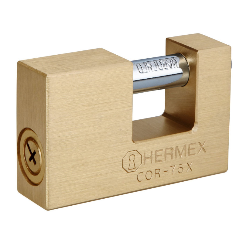 COR-75X Candado antipalanca, 75mm, cuerpo de latón, llave tetra TRUPER | DIHERESA COR-75X Candado antipalanca, 75mm, cuerpo de latón, llave tetra TRUPER | DIHERESA