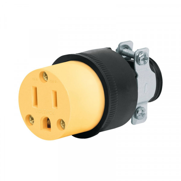COR-A Contacto industrial, reforzado, 2 polos, 3 hilos, 15A, 125V TRUPER | DIHERESA