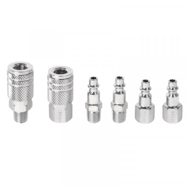 CORAL-6P Juego de 4 conectores y 2 coples, compresor de aire, Pretul TRUPER | DIHERESA