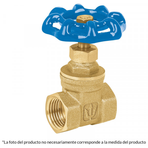 CORO-1 Válvula de compuerta de latón roscable de 1' TRUPER | DIHERESA
