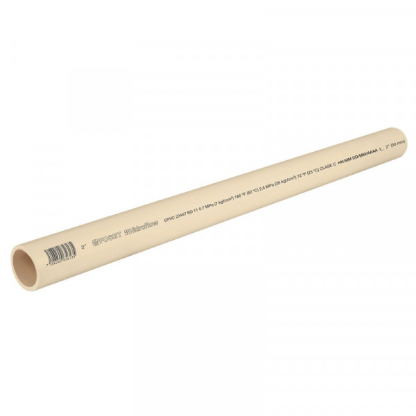 CPVC-006 Tubo CPVC, 2', 3 metros TRUPER | DIHERESA