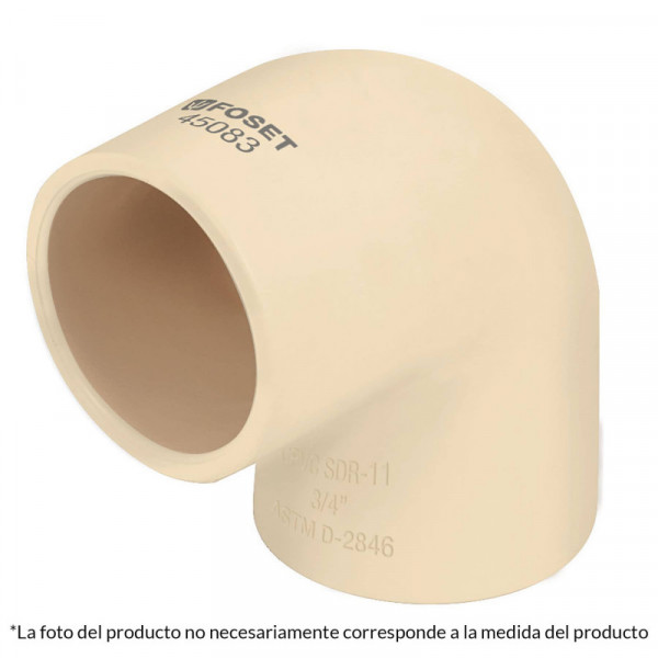 CPVC-565 Codo 90° CPVC  1-1/2' TRUPER | DIHERESA