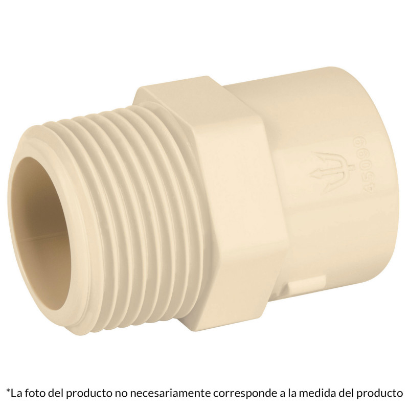 CPVC-614 Conector macho CPVC 1-1/4' TRUPER | DIHERESA CPVC-614 Conector macho CPVC 1-1/4' TRUPER | DIHERESA