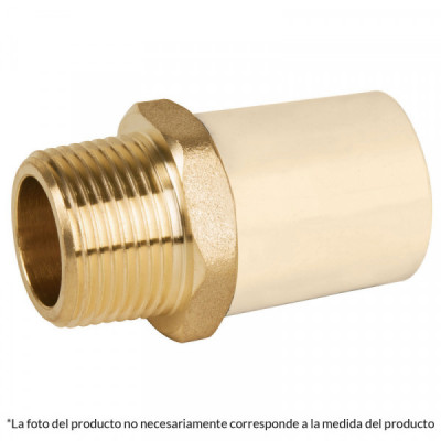 CPVC-653 Adaptador  macho...