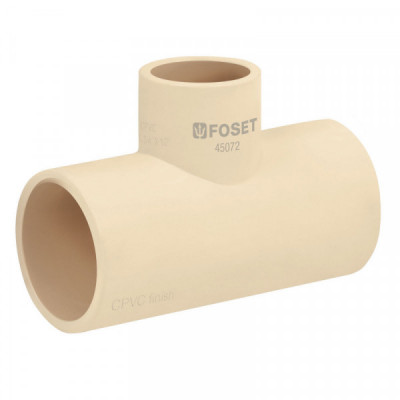 CPVC-722 Tee reducida de CPVC, 3/4' x 3/4' x 1/2' TRUPER | DIHERESA
