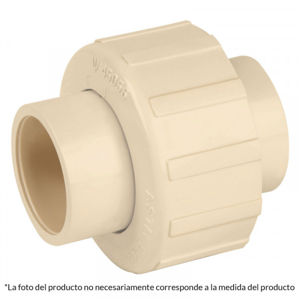 CPVC-975 Tuerca unión lisa de CPVC 1-1/2' TRUPER | DIHERESA