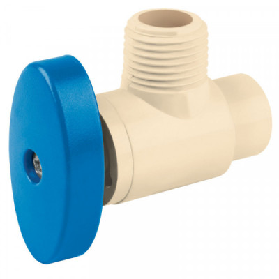 CPVC-ANG Llave angular de CPVC, (13 mm), 1/2' TRUPER | DIHERESA
