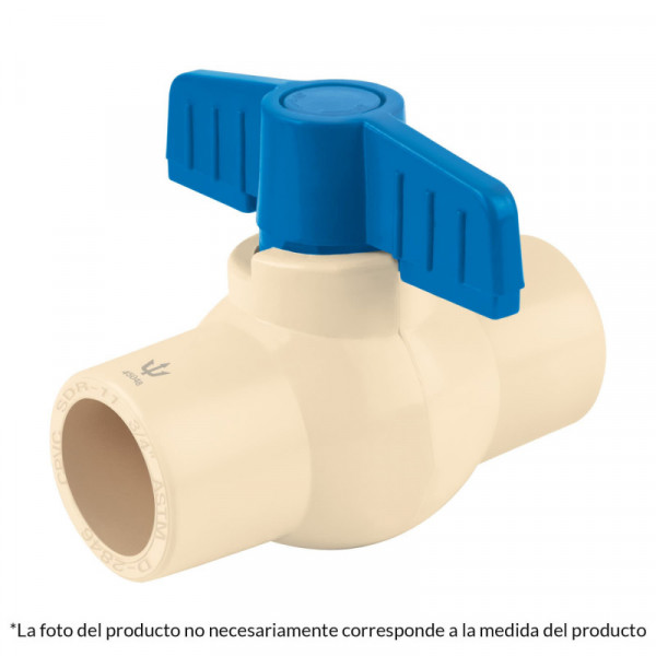 CPVC-ES-1 Válvula bola de CPVC, (25 mm), 1' TRUPER | DIHERESA