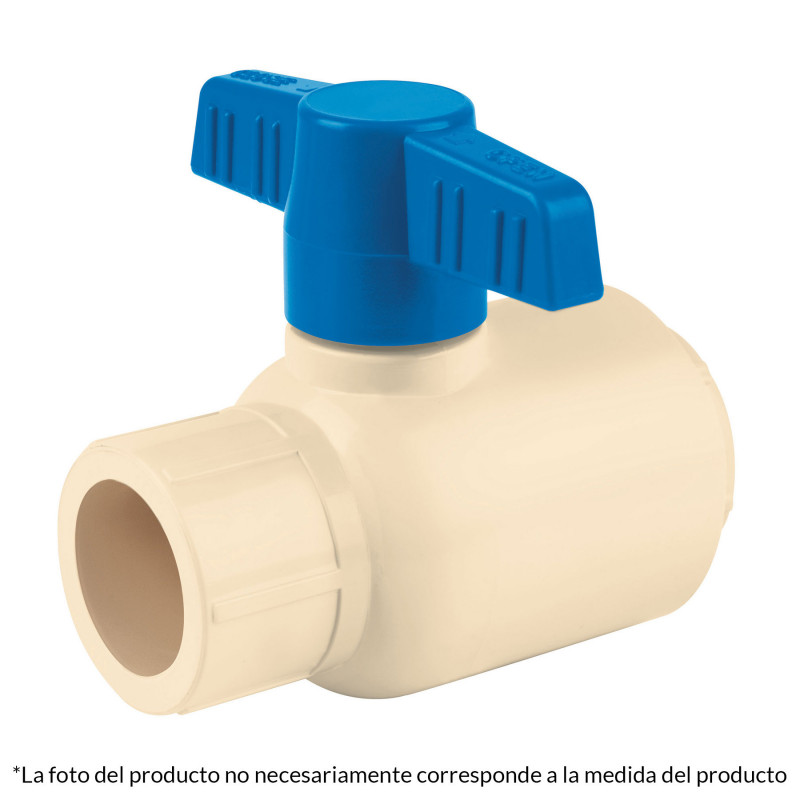 CPVC-ESD-1 Válvula esfera de CPVC (25 mm) 1' TRUPER | DIHERESA CPVC-ESD-1 Válvula esfera de CPVC (25 mm) 1' TRUPER | DIHERESA