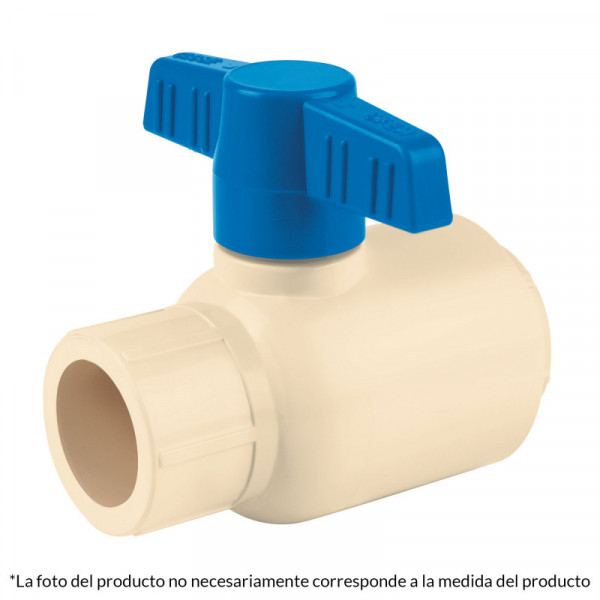 CPVC-ESD-1 Válvula esfera de CPVC (25 mm) 1' TRUPER | DIHERESA