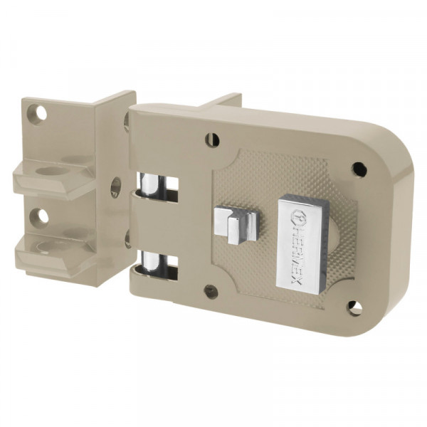 CS-60I Cerradura sobreponer, puerta corrediza, mariposa, izquierda TRUPER | DIHERESA