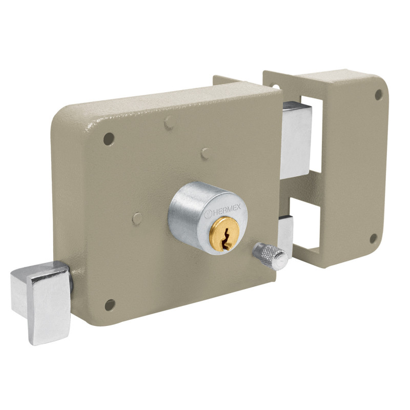 CS-75D Cerradura de sobreponer, clásica, instala-fácil, derecha TRUPER | DIHERESA CS-75D Cerradura de sobreponer, clásica, instala-fácil, derecha TRUPER | DIHERESA
