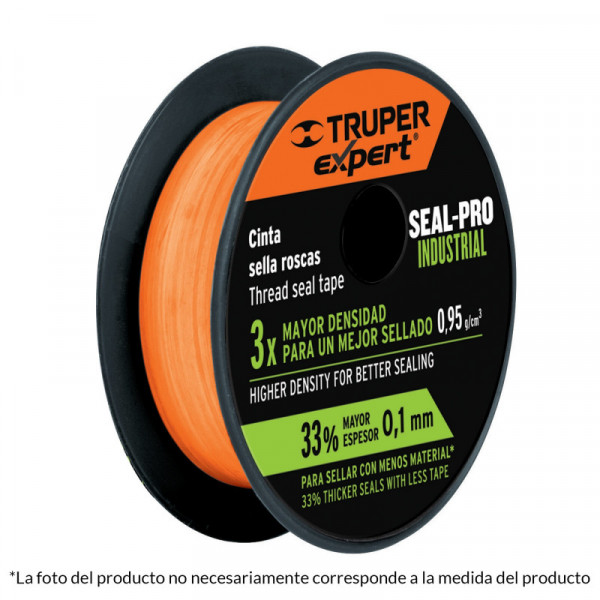 CTF-1X13X Cinta sella roscas, uso industrial, 13 m, 1' TRUPER | DIHERESA