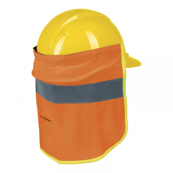 CUNU-N Cubrenuca para casco, con reflejante color naranja, 30 cm TRUPER | DIHERESA