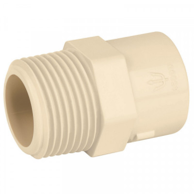 CPVC-612 Conector macho de CPVC 3/4 pulgadas  TRUPER