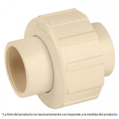 CPVC-975 Tuerca unión lisa de CPVC 1-1/2' TRUPER | DIHERESA